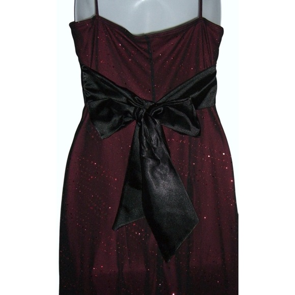 Taboo Dress Vintage 90's Black Red Mesh Glitter Fairy Goth Whimsigoth y2k Witchy - Picture 8 of 12